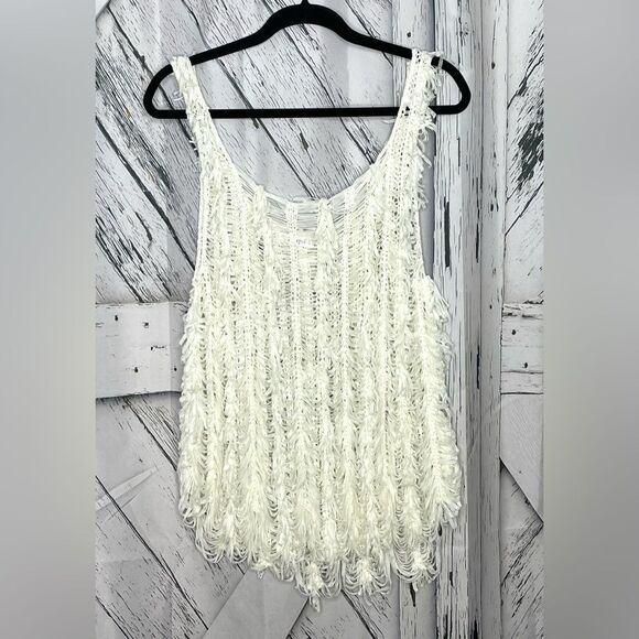 Mags & Pye Shaggy Tank Top Sheer O/S - Picture 1 of 4